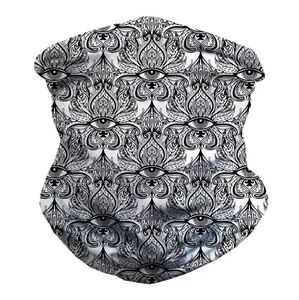 NWOT iHeartRaves Hidden Visions Neck Gaiter Mask Full Face Cover Eye Pattern